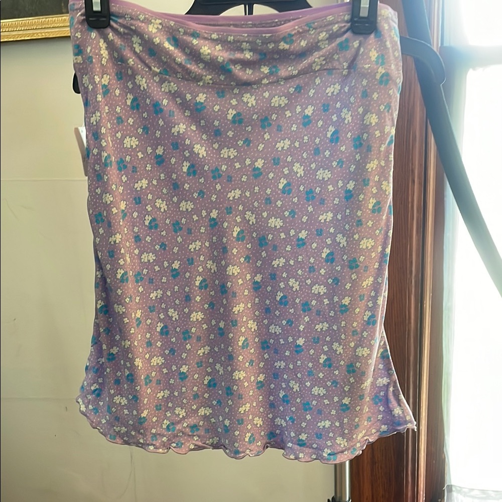Free People Purple Skirt Knee-Length Casual